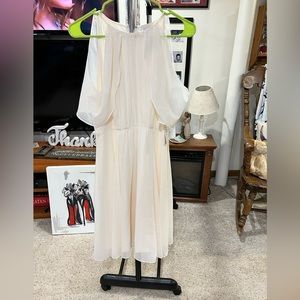 NWT Halston cream dress